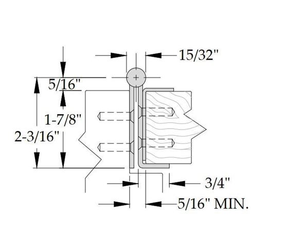 Picture of A5505 Stainless Steel Continuous Hinge - Full Concealed - 12 Gauge