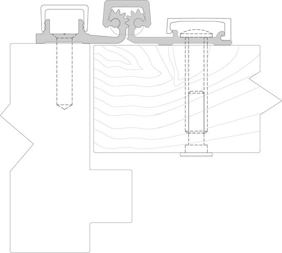 Picture of A575HD Aluminum Continuous Gear Hinges Full Surface